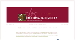 Desktop Screenshot of calbach.org